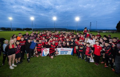 060526 - Bonymaen RFC v Glynneath RFC, National Championship West - Bonymaen celebrate as they win the National Championship West trophy