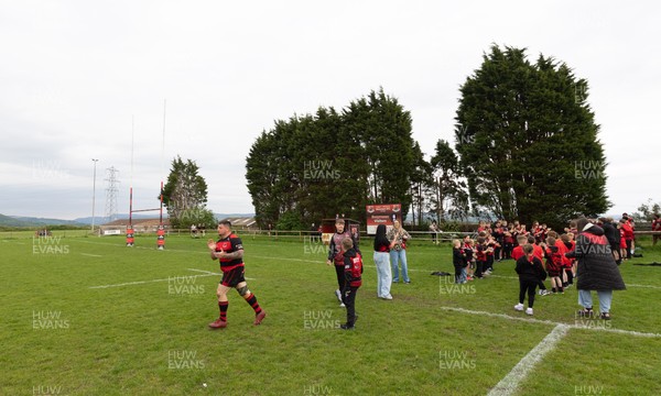 060526 - Bonymaen RFC v Glynneath RFC, National Championship West - Ricky James of Bonymaen leads the team to the pitch on his final game for the club