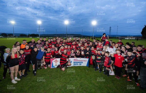 060526 - Bonymaen RFC v Glynneath RFC, National Championship West - Bonymaen celebrate as they win the National Championship West trophy
