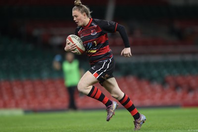 270424 - Bonymaen v Haverfordwest - WRU Women’s National Plate Final - Bonymaen score a try