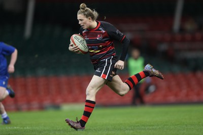 270424 - Bonymaen v Haverfordwest - WRU Women’s National Plate Final - Bonymaen score a try