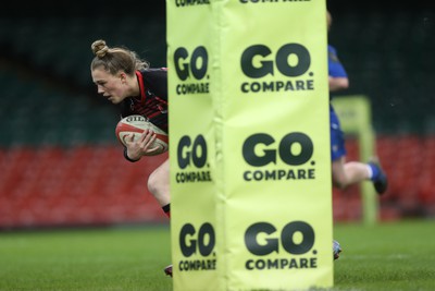 270424 - Bonymaen v Haverfordwest - WRU Women’s National Plate Final - Bonymaen score a try