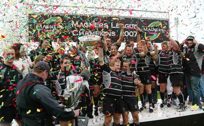 12.05.07...Border Reivers v Ospreys, Magners League Ospreys' celebrate with the Magners League trophy 