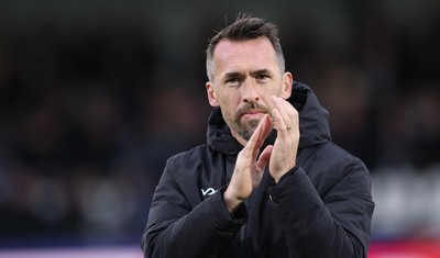 071225 - Boreham Wood v Newport County, Emirates FA Cup 2nd Round - Newport County manager Christian Fuchs walks out for the match