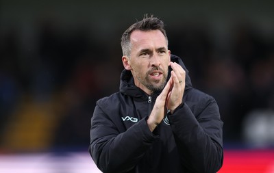 071225 - Boreham Wood v Newport County, Emirates FA Cup 2nd Round - Newport County manager Christian Fuchs walks out for the match