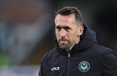 071225 - Boreham Wood v Newport County, Emirates FA Cup 2nd Round - Newport County manager Christian Fuchs walks out for the match