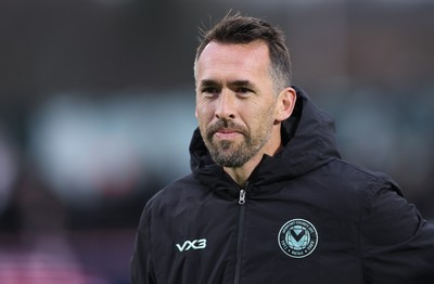 071225 - Boreham Wood v Newport County, Emirates FA Cup 2nd Round - Newport County manager Christian Fuchs walks out for the match