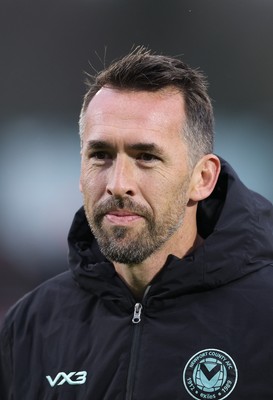 071225 - Boreham Wood v Newport County, Emirates FA Cup 2nd Round - Newport County manager Christian Fuchs walks out for the match