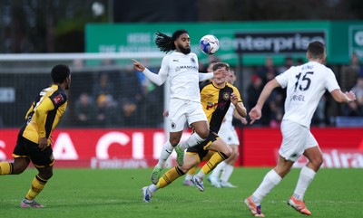 071225 - Boreham Wood v Newport County, Emirates FA Cup 2nd Round - Erico Sousa of Boreham Wood controls the ball