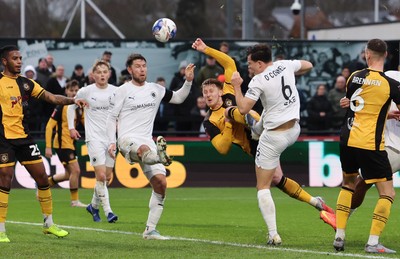 071225 - Boreham Wood v Newport County, Emirates FA Cup 2nd Round - Ged Garner of Newport County fires a shot at goal