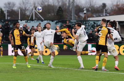 071225 - Boreham Wood v Newport County, Emirates FA Cup 2nd Round - Ged Garner of Newport County fires a shot at goal