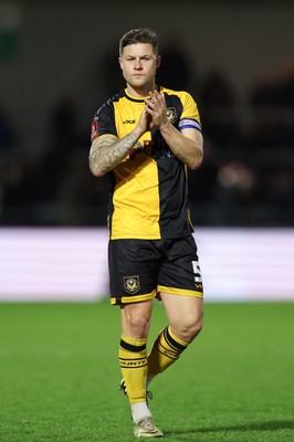 071225 - Boreham Wood v Newport County, Emirates FA Cup 2nd Round - James Clarke of Newport County dejected at the end of the match