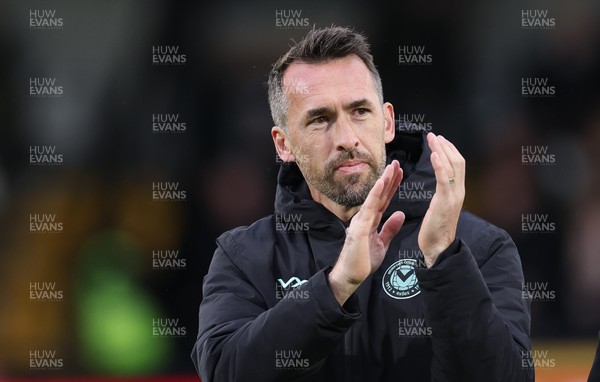 071225 - Boreham Wood v Newport County, Emirates FA Cup 2nd Round - Newport County manager Christian Fuchs walks out for the match