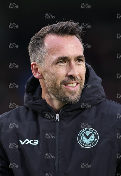 071225 - Boreham Wood v Newport County, Emirates FA Cup 2nd Round - Newport County manager Christian Fuchs walks out for the match