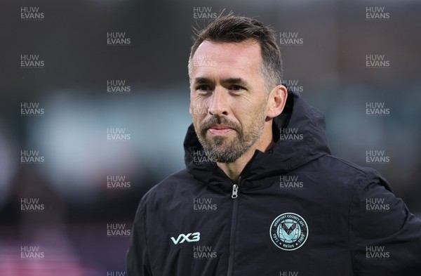 071225 - Boreham Wood v Newport County, Emirates FA Cup 2nd Round - Newport County manager Christian Fuchs walks out for the match