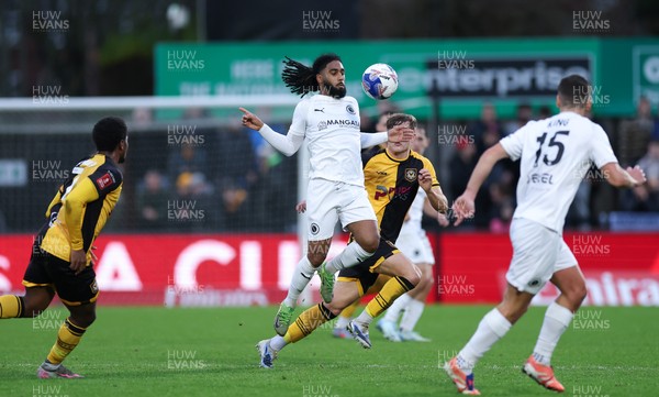 071225 - Boreham Wood v Newport County, Emirates FA Cup 2nd Round - Erico Sousa of Boreham Wood controls the ball