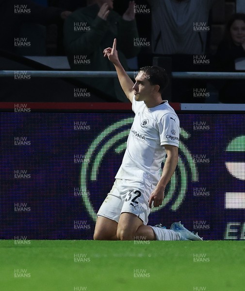 071225 - Boreham Wood v Newport County, Emirates FA Cup 2nd Round - Matt Rush of Boreham Wood celebrates after scoring the third goal