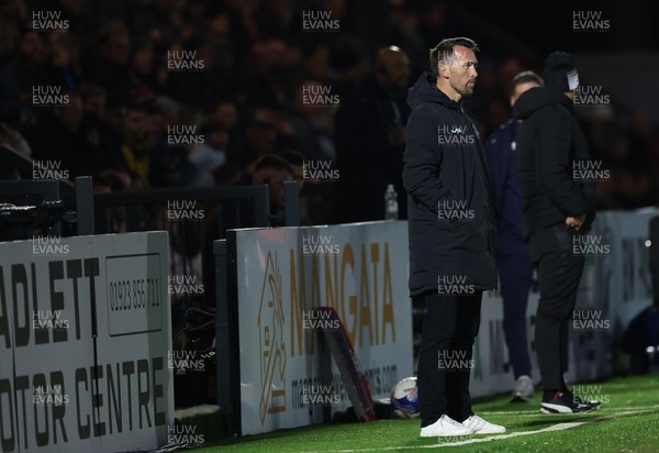 071225 - Boreham Wood v Newport County, Emirates FA Cup 2nd Round - Newport County manager Christian Fuchs