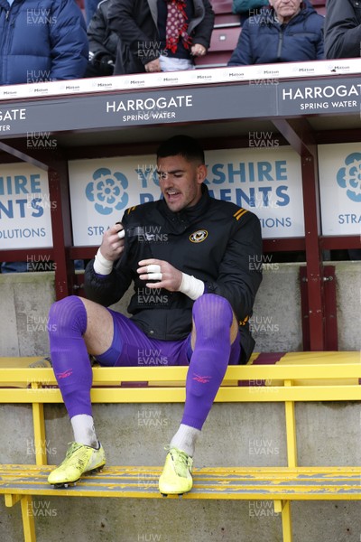 071219 - Bradford City v Newport County - Sky Bet League 2 -  Goalkeeper Tom King of Newport County acts as sub in todays match