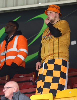 270424 - Bradford City v Newport County - Sky Bet League 2 - Fan in the stands