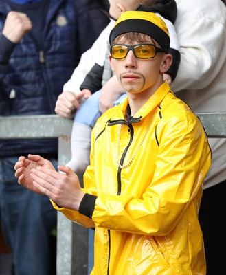 270424 - Bradford City v Newport County - Sky Bet League 2 - fan applauds the team at the end of the match