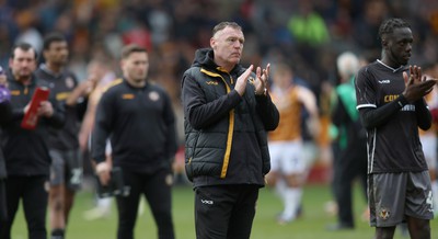 270424 - Bradford City v Newport County - Sky Bet League 2 - A dejected looking Manager Graham Coughlan of Newport County at the end of the match