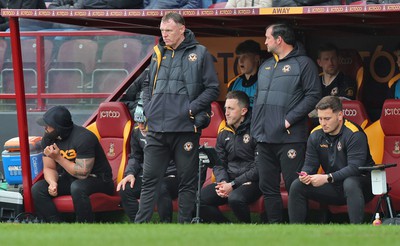 270424 - Bradford City v Newport County - Sky Bet League 2 - A dejected looking Manager Graham Coughlan of Newport County during the match