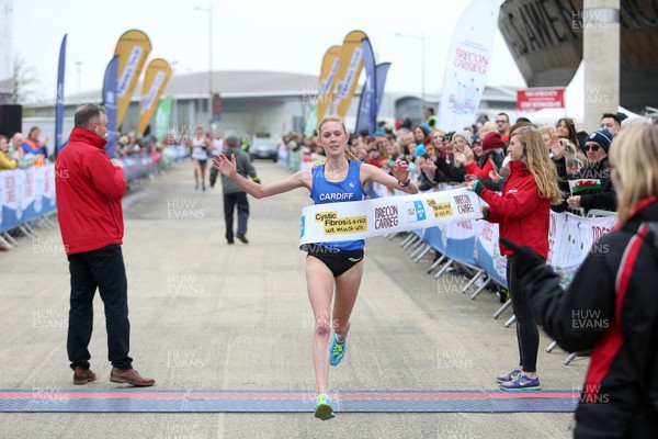310319 - Brecon Carreg Cardiff Bay Run - Women's winner Charlotte Arter