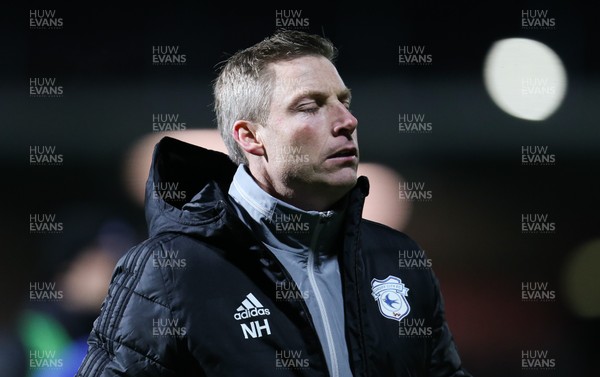 111219 - Brentford v Cardiff City, Sky Bet Championship - Cardiff City manager Neil Harris leaves the pitch at the end of the match