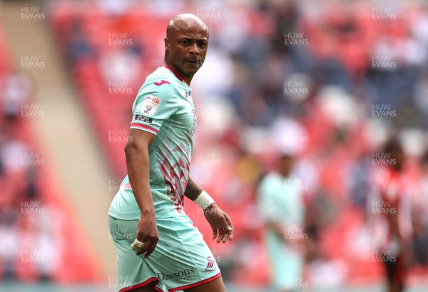 290521 - Brentford v Swansea City - SkyBet Championship Play off Final - Andre Ayew of Swansea City