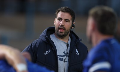 250925 - Bridgend Ravens RFC v Aberavon RFC, Super Rygbi Cymru - Bridgend head coach Scott Baldwin