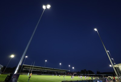 250925 - Bridgend Ravens RFC v Aberavon RFC, Super Rygbi Cymru - Bridgend take on Aberavon under the new floodlights at the Brewery Field partly funded by the WRU