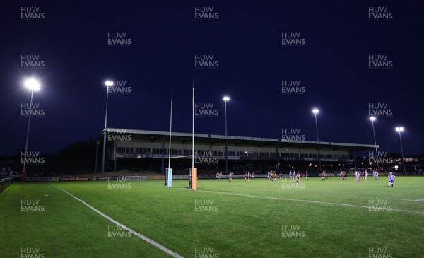 250925 - Bridgend Ravens RFC v Aberavon RFC, Super Rygbi Cymru - Bridgend take on Aberavon under the new floodlights at the Brewery Field partly funded by the WRU