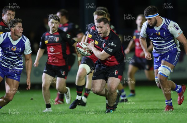 250925 - Bridgend Ravens RFC v Aberavon RFC, Super Rygbi Cymru - Shay Smallman of Aberavon charges forward