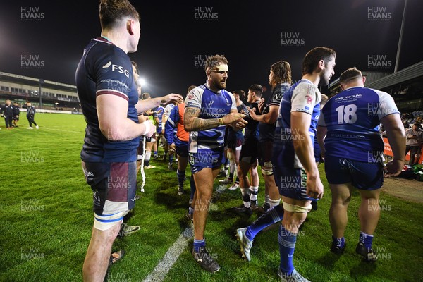 240425 - Bridgend Ravens v Swansea RFC  - Super Rygbi Cymru (SRC) Play Off - Both sides at full time