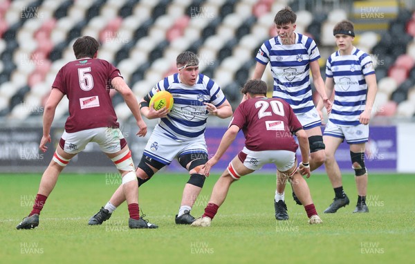 020526 - Bridgend Sports v Lampeter Town, U18s Boys Club Shield Final - Bridgend Sports, blue and white, take on Lampeter Town in the U18s Boys Club Shield Final