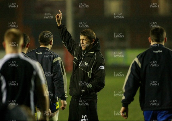 090312 Bridgend RFC v Llandovery RFC - Principality Premiership -Bridgend Head coach Ben Rose