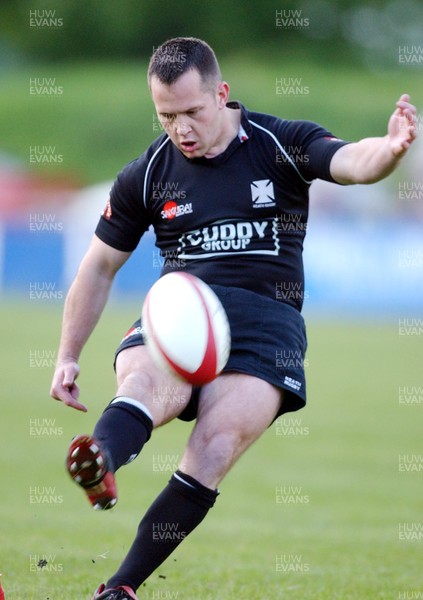 200503 - Bridgend v Neath - Welsh Premiership - Neath's Shaun Connor converts penalty