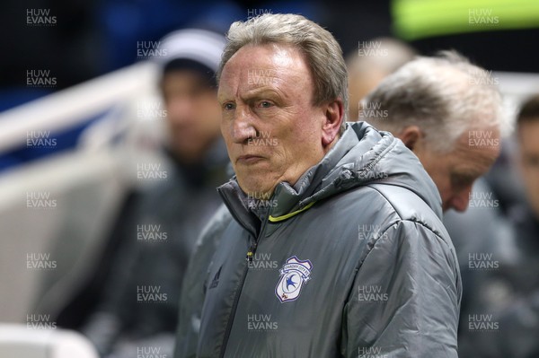 240117 - Brighton & Hove Albion v Cardiff City - SkyBet Championship - Cardiff Manager Neil Warnock