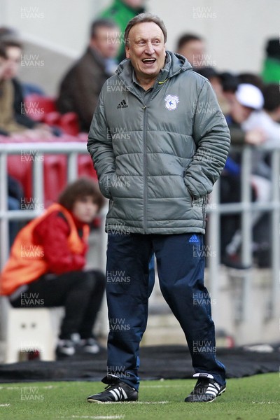 140117 - Bristol City v Cardiff City - Sky Bet Championship  Cardiff City Manager Neil Warnock during the match by Huw Evans Agency