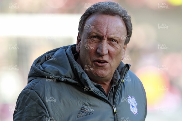 140117 - Bristol City v Cardiff City, Sky Bet Championship - Cardiff City Manager Neil Warnock before the match by Ian Smith/Huw Evans Agency