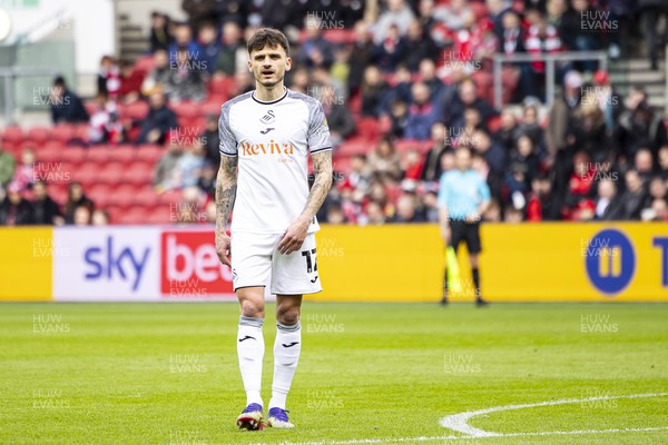 100324 - Bristol City v Swansea City - Sky Bet Championship - Jamie Paterson of Swansea City in action