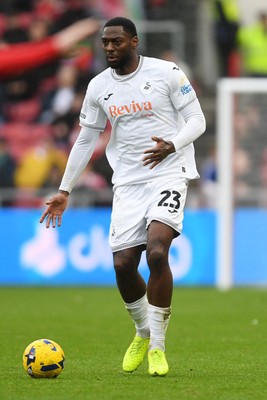 221125 - Bristol City v Swansea City - Sky Bet Championship - Ricardo Santos of Swansea City