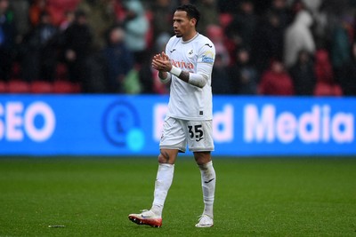 221125 - Bristol City v Swansea City - Sky Bet Championship - Ronald of Swansea City at full time
