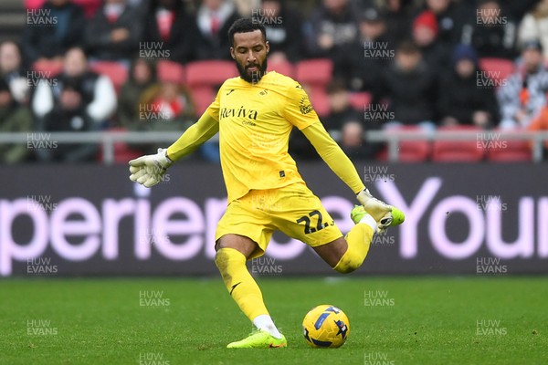 221125 - Bristol City v Swansea City - Sky Bet Championship - Lawrence Vigouroux of Swansea City