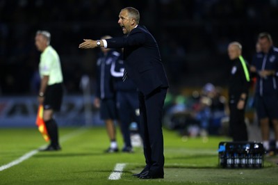 110816 - Bristol Rovers v Cardiff City - EFL Cup - Cardiff Manager Paul Trollope