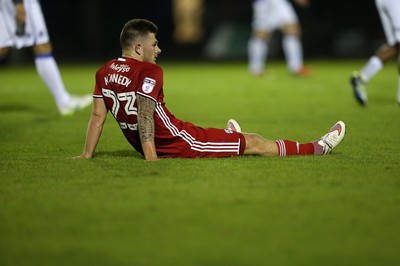 110816 - Bristol Rovers v Cardiff City - EFL Cup - Dejected Matthew Kennedy of Cardiff City at full time