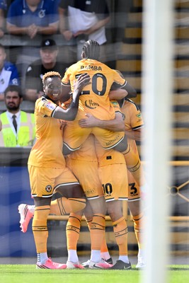 220826 - Bristol Rovers v Newport County - Sky Bet League 2 - Harrison Biggins of Newport County scores the first goal of the game