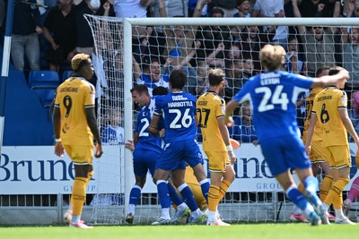 220826 - Bristol Rovers v Newport County - Sky Bet League 2 - Ben Purrington of Bristol Rovers scores a goal