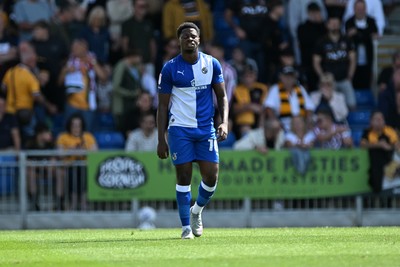 220826 - Bristol Rovers v Newport County - Sky Bet League 2 - Bobby Kamwa of Bristol Rovers celebrates after assisting Ben Purrington of Bristol Rovers goal to equalise the match